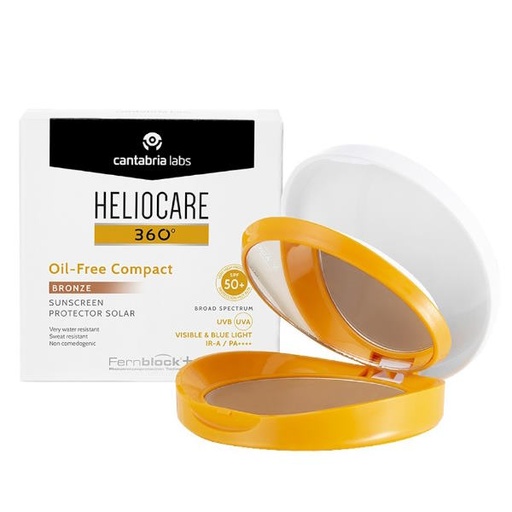 [1301314] Heliocare Oil Free Compact Bronze 10 G. 360º - Cantabria Labs
