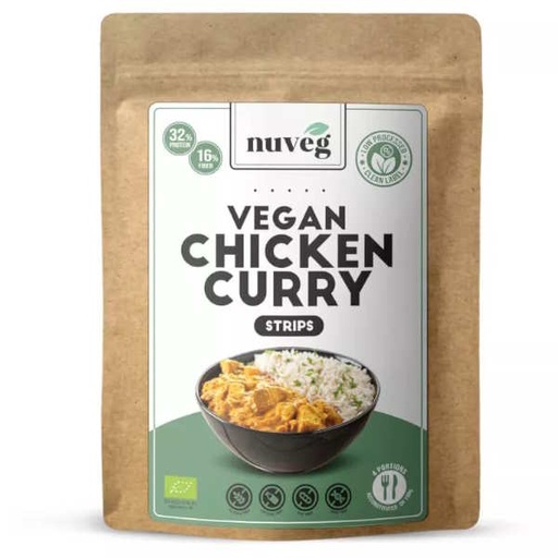 [09523] Preparado De Pollo Al Curry Bio Vegano 90 G. - Nuveg