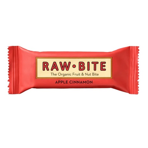 [204188] Barrita Sabor Manzana Y Canela Bio 50 G. - Raw Bite