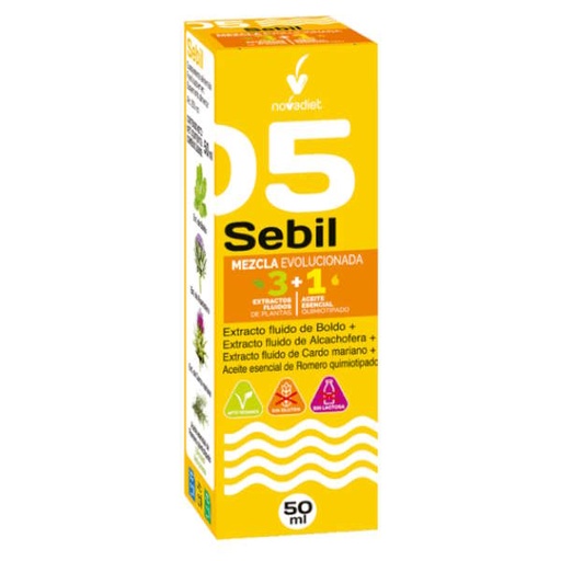 [0505329] Mezcla 05 Sebil + Aceite Esencial Romero 50 Ml. - Novadiet