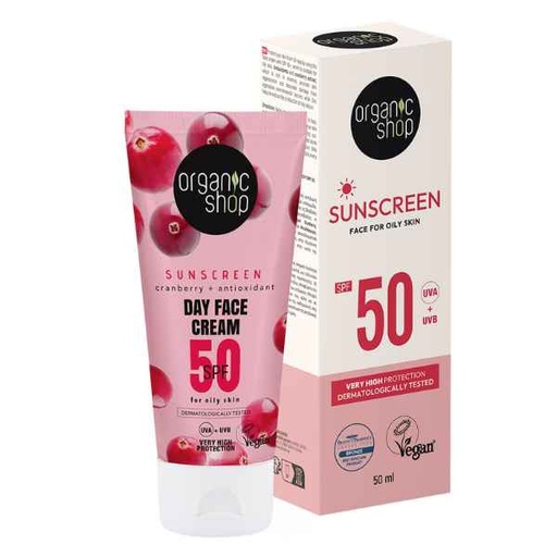 [189193] Crema De Día Facial Con Protección Solar Arándano - Organic Shop