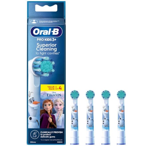 [1301322] Pro Kids 3+ Recambio Frozen 4 Cabezales - Oral B