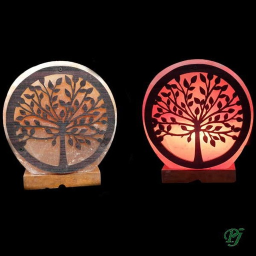 [100292] Lámpara De Sal Naranja Árbol De La Vida - Prominer