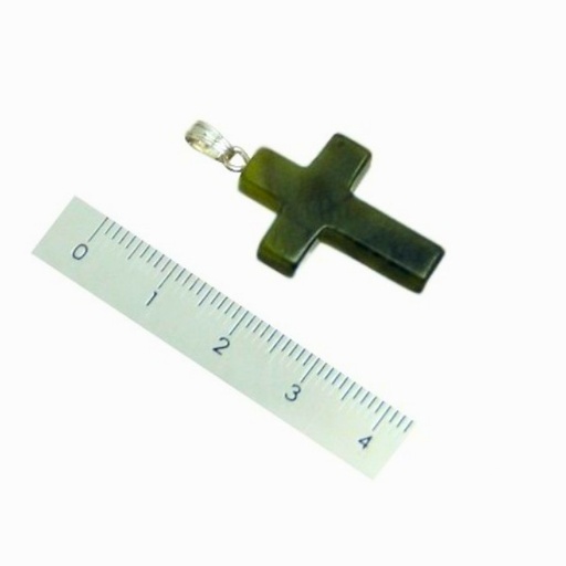 [100764] Colgante Cruz Jade Canadiense - Prominer
