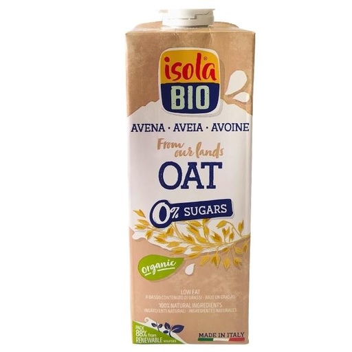 [060089] Bebida Vegetal De Avena 0% Azúcar Bio 1 L. - Isola