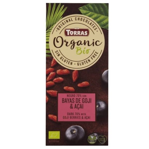 [202754] Choco Negro Bayas Goji Açaí 100 G. - Torras