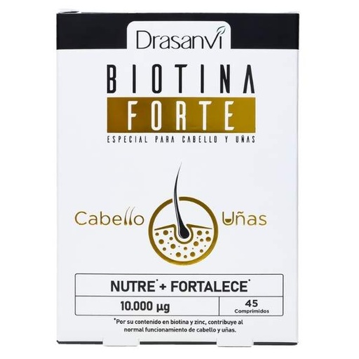 [0505424] Biotina Forte 45 Comprimidos 10000 Ug. - Drasanvi