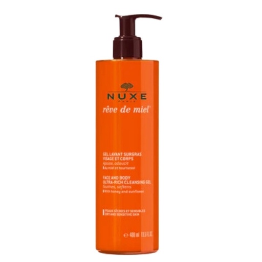 [1301379] Reve Miel Gel Limpiador Rostro Cuerpo 400 Ml. - Nuxe