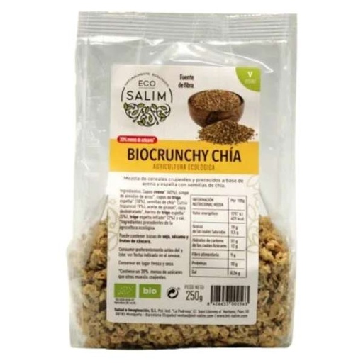 [045182] Biocrunchy Chía Bio 250 G. - Eco Salim
