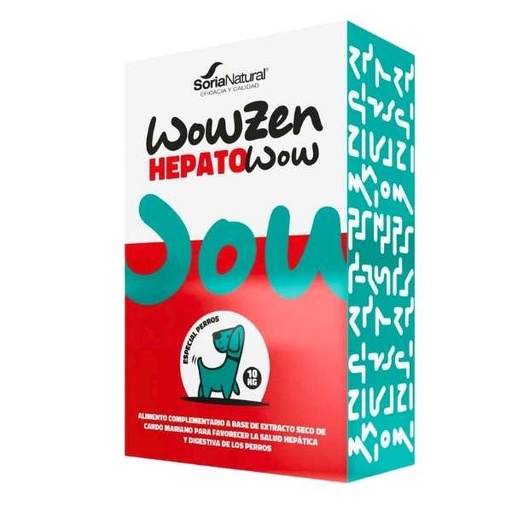[0505433] Wowzen Hepatowow Perros 10 Kg. 48 Comprimidos - Soria Natural