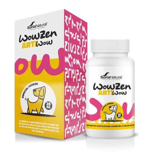 [0505278] Wowzen Artiwow Perros 20 Kg. 60 Comprimidos 1200 Mg. - Soria Natural