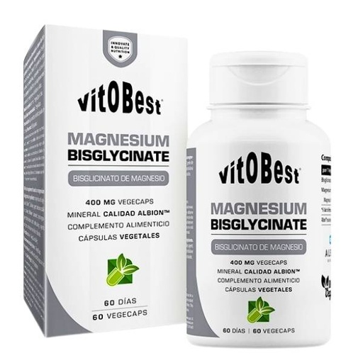 [0505440] Bisglicinato De Magnesio 60 Cápsulas 400 Mg. - VitoBest