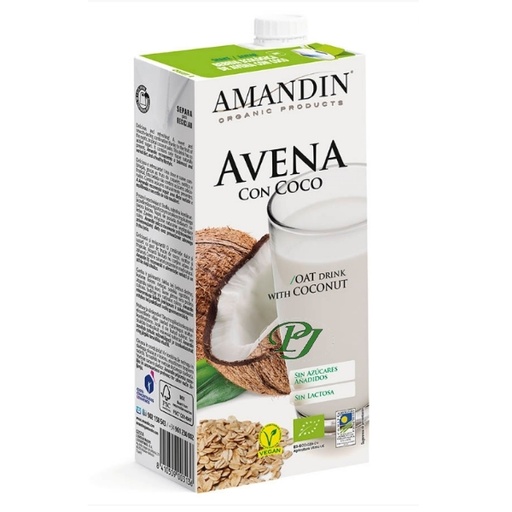 [06916] Bebida Avena Coco 1 L. - Amandin