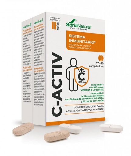 [300083] C Activ 20 + 20 Comprimidos - Soria Natural