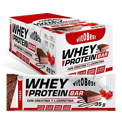 [400038] Barrita Whey Protein Fresa 35 G. - VitoBest