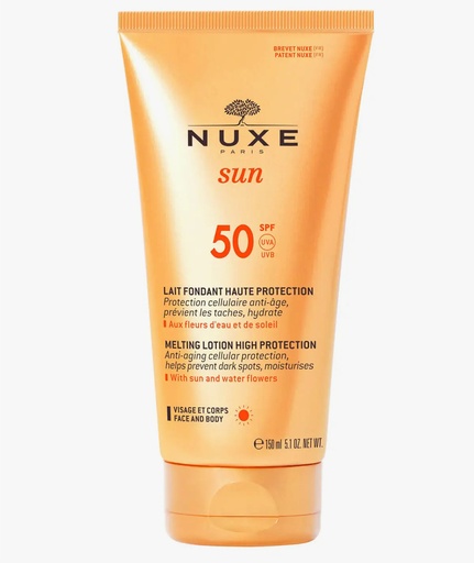 [500134] Leche Fundente Rostro Y Cuerpo Spf 50+ 150 Ml. - Nuxe
