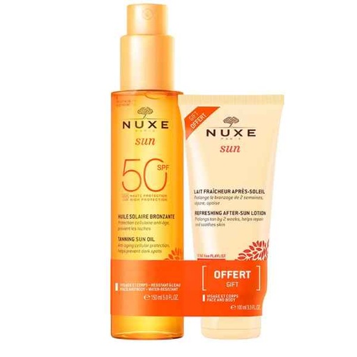 [500135] Aceite Bronceador Rostro Y Cuerpo Spf 50+ - Nuxe