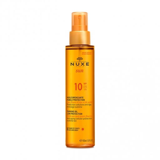 [500137] Aceite Bronceador Rostro Y Cuerpo Spf 10+ 150 Ml. - Nuxe