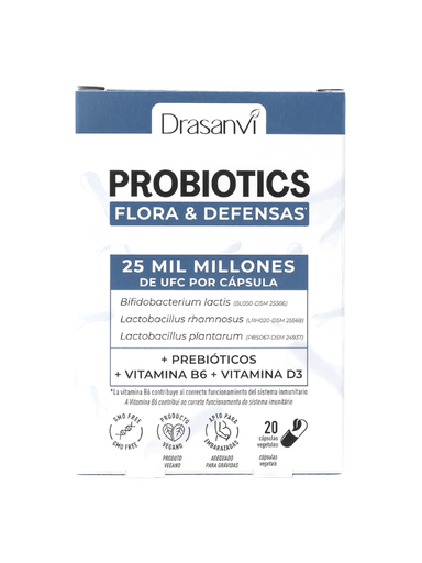 [300138] Probiotics Flora & Defensas 20 Cápsulas - Drasanvi