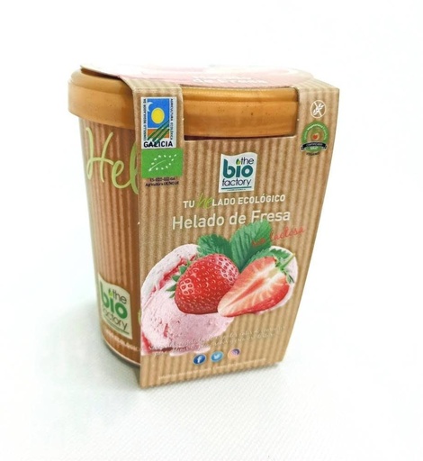 [400066] Helado Fresa Vegano Bio 480 Ml. - The Bio Factory