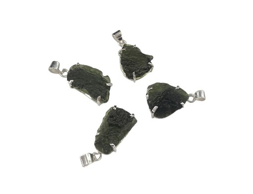[700065] Colgante Garra Moldavita Plata - Prominer