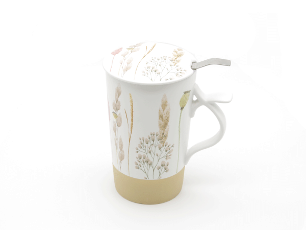 [700091] Taza De Té Peonía De Porcelana China - Teamug