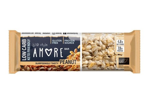 [400219] Barrita Low Carb Frutos Secos Y Cacahuetes 40 G. - Amore