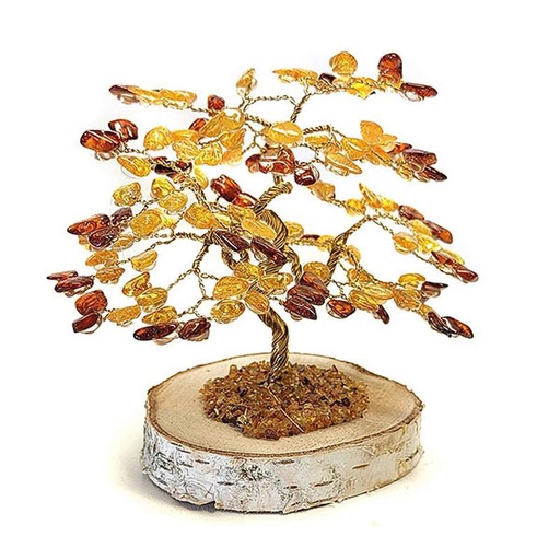 [700133] Árbol Ámbar 135 Piedras 12 Cm. - Kunugi