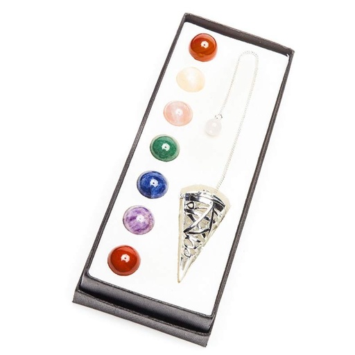 [700205] Péndulo Chakras Pentagrama