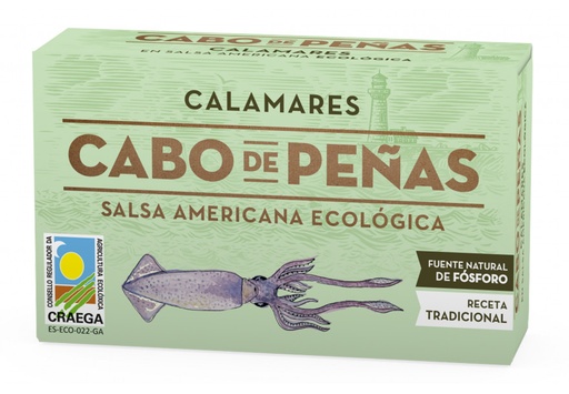 [400435] Calamares Salsa Americana Aceite De Oliva Virgen Extra Ecológico - Cabo De Peñas