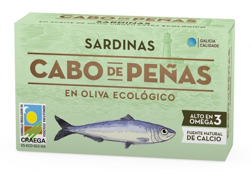 [400440] Sardina Aceite De Oliva Virgen Extra Ecológico - Cabo De Peñas