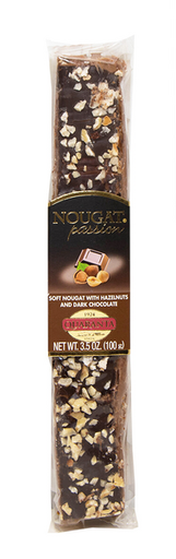 [400352] Turrón Blando Con Avellanas Y Chocolate Negro 100 G. - Nougat
