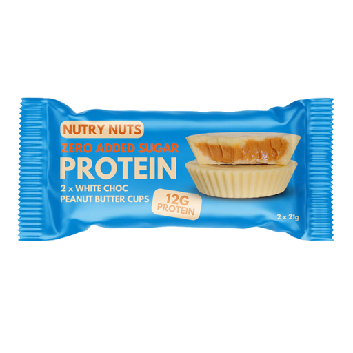[400421] White Choc Peanut Butter Cups 2 X 21 G. - Nutry Nuts