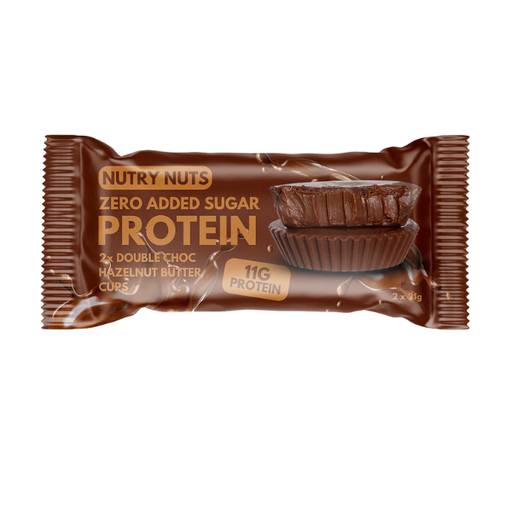 [400423] Double Choc Hazelnut Butter Cups 2 X 21 G. - Nutry Nuts