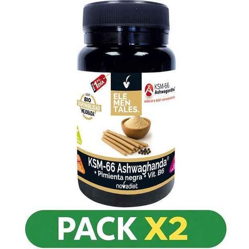 [300370] Pack Ashwagandha Ksm-66 30 Comprimidos - Novadiet