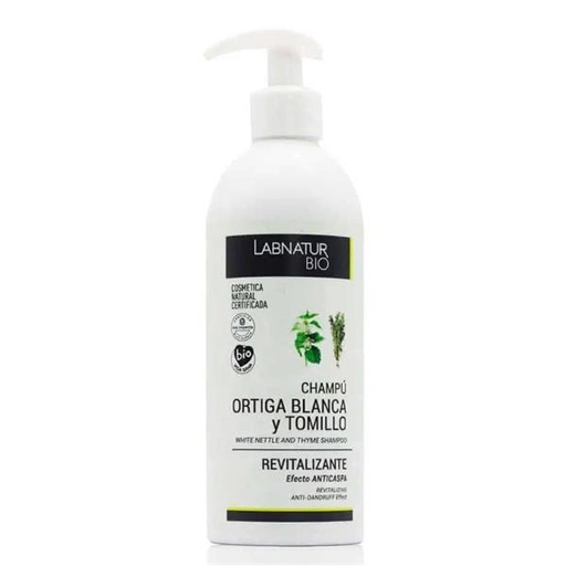 [500431] Champú Revitalizante Ortiga Blanca Tomillo Bio 450 Ml. - Labnatur