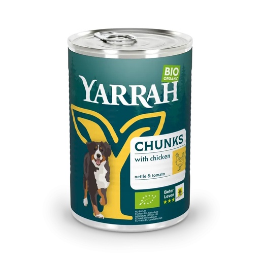[600058] Comida Bio Para Perro Con Trozos Pollo 405 G. - Yarrah
