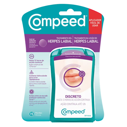[600078] Apósito Herpes Labial Discreto 15 Uds. - Compeed