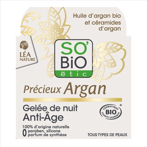 [500463] Gel Noche Antiedad Argán 40 Ml. - So Bio