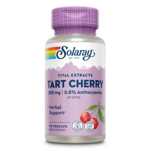 [300411] Tart Cherry Cereza Ácida 90 Vegcáps 850 Mg. - Solaray