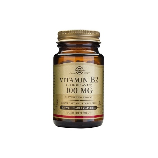 [300420] Vitamina B2 100 Cápsulas 100 Mg. - Solgar