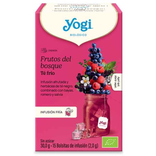[300453] Infusión Fría Frutos Del Bosque 15 x 30 G. - Yogi Tea