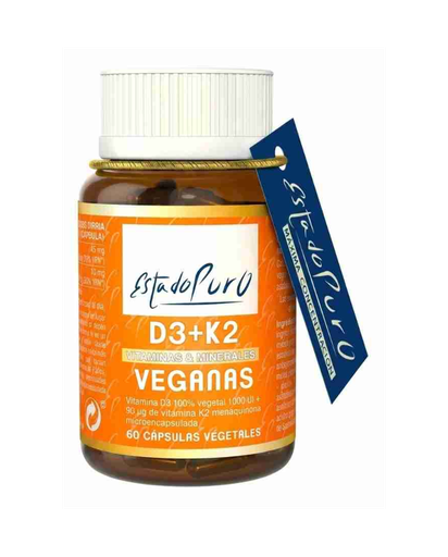 [300460] Vitamina D3 + K2 Estado Puro 60 Cápsulas Veganas - Tongil