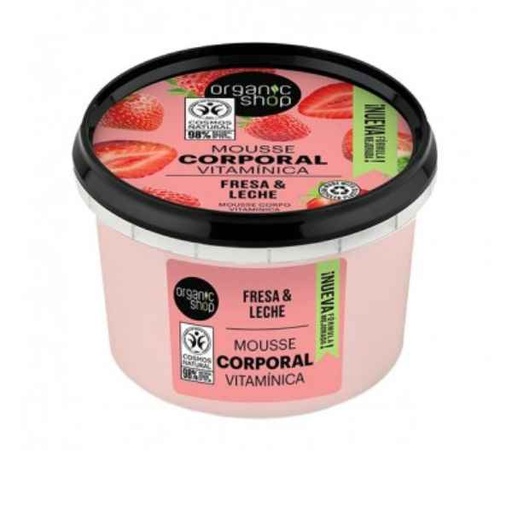 [600111] Mousse Corporal Vitamínico Fresa 250 Ml. - Organic Shop
