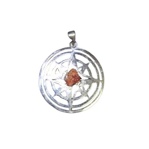 [700248] Colgante Estrella Agata Marron - Promineral