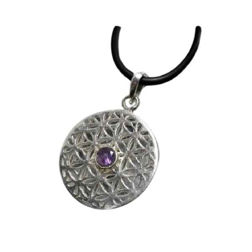 [700264] Colgante Acero Mandala Amatista - Prominer