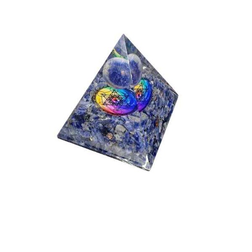 [700272] Pirámide 7 X 7 Esfera Sodalita - Prominer