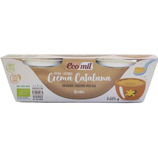 [400500] Postre Vegetal Crema Catalana 2 x 125 G. - Ecomil