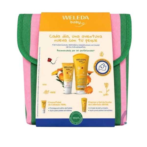 [600148] Neceser Rutina Baby Caléndula Crema Pañal + Champú Gel - Weleda