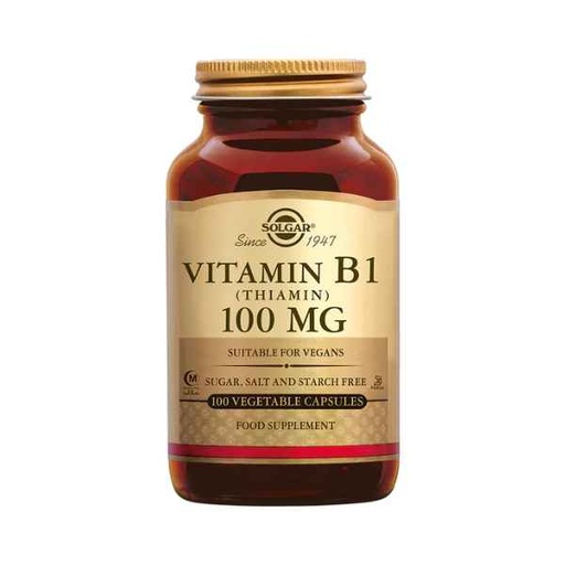 [300496] Vitamina B1 100 Cápsulas 100 Mg. - Solgar
